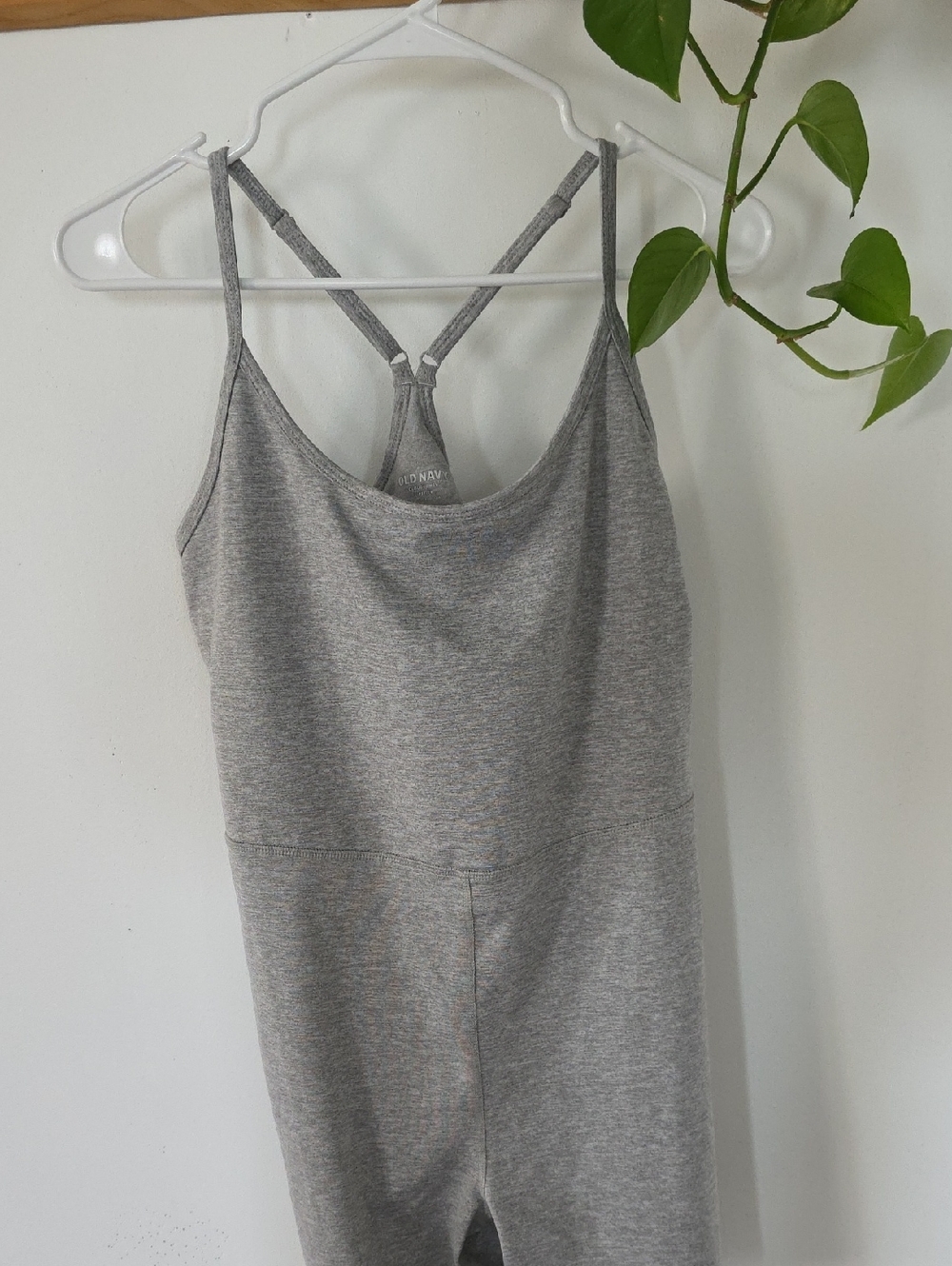 Old Navy Heather Gray Strappy Women's Camisole Romper